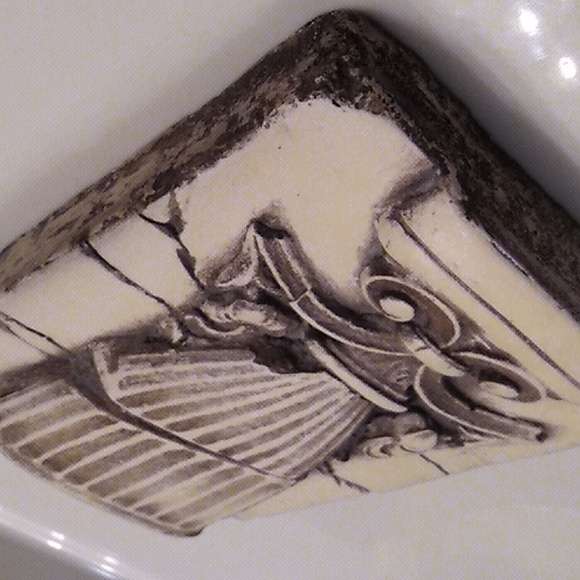 CLEITO *Signed bisque,  Atlantis Tile, like Sid Dickens. *Rare & Retired - Picture 2 of 11